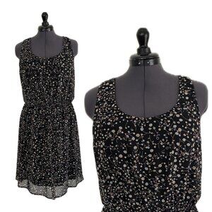 Black Geometric Racerback Dress